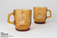 Fire King - Japan Peanuts 70's Celebration Collection Snoopy Mug Cup - Charlie Brown Amber Brown