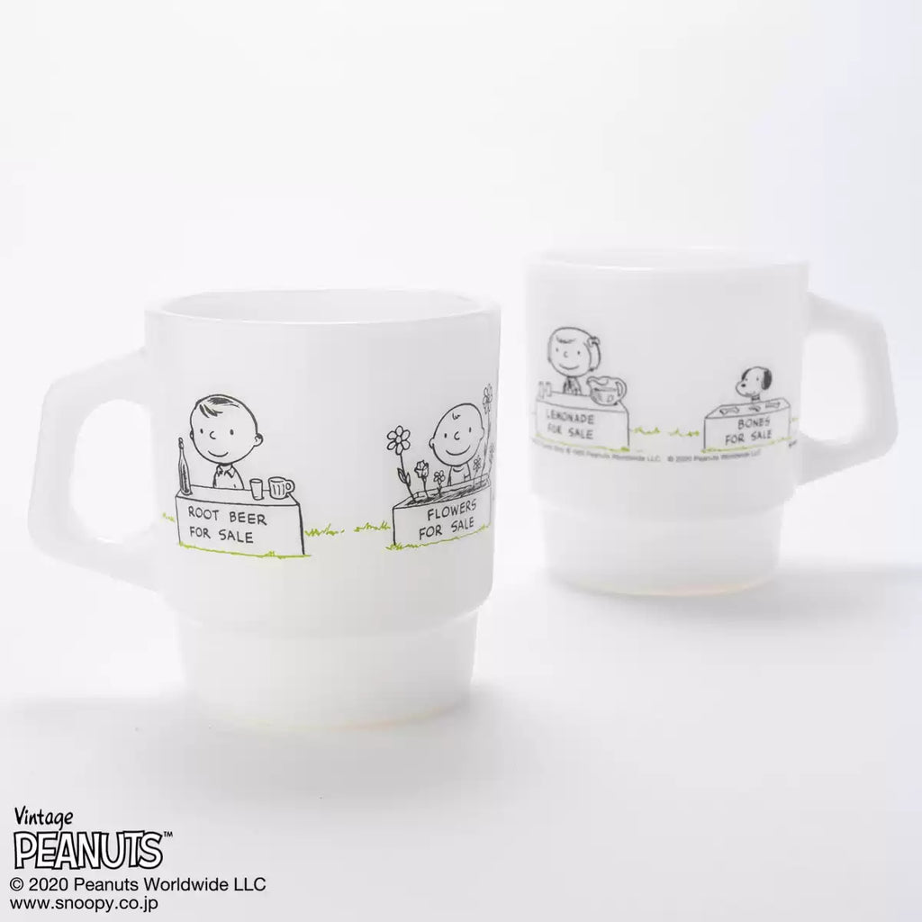 3 FIRE KING DISNEY DONALD DUCK & SNOOPY MILK GLASS MUGS Anchor