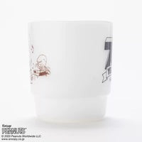 Fire King - Japan Peanuts 70's Celebration Collection Snoopy Mug Cup - Happy Dance (White)